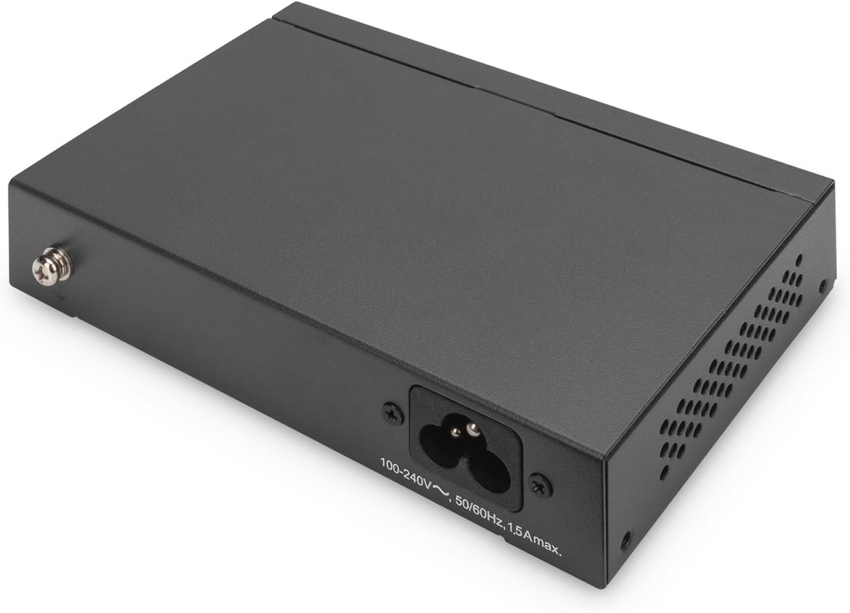 5-poorts Gigabit Ethernet PoE Switch met CCTV Modus