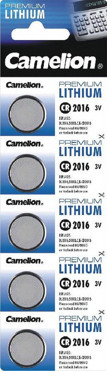 Lithium Knoopcel 3V CR1616 - 5 Stuks Blister