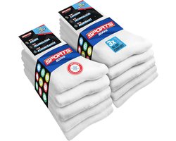 SOXCO 10 paar sportsokken voor heren en dames, ronde sokken, verpakking van 10 paar