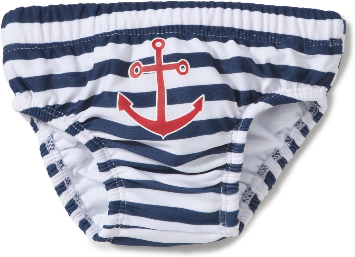 Playshoes UV-Schutz Windelhose Maritim Unisex-Child Swimwear (1-Pack), multicolour (171 navy/white)