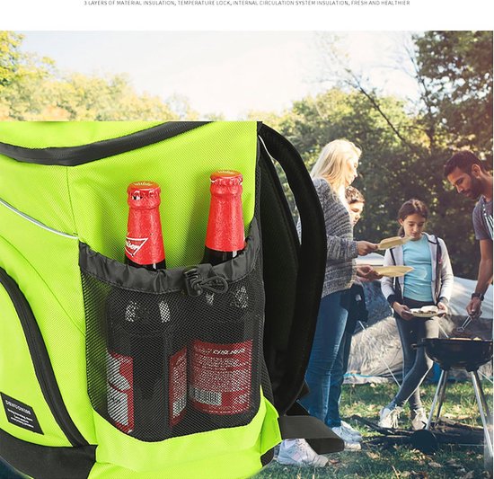 Geïsoleerde Rugzak Koeler - Lekvrije Picknicktas - 30L Capaciteit Koelrugtas — afbeelding 5