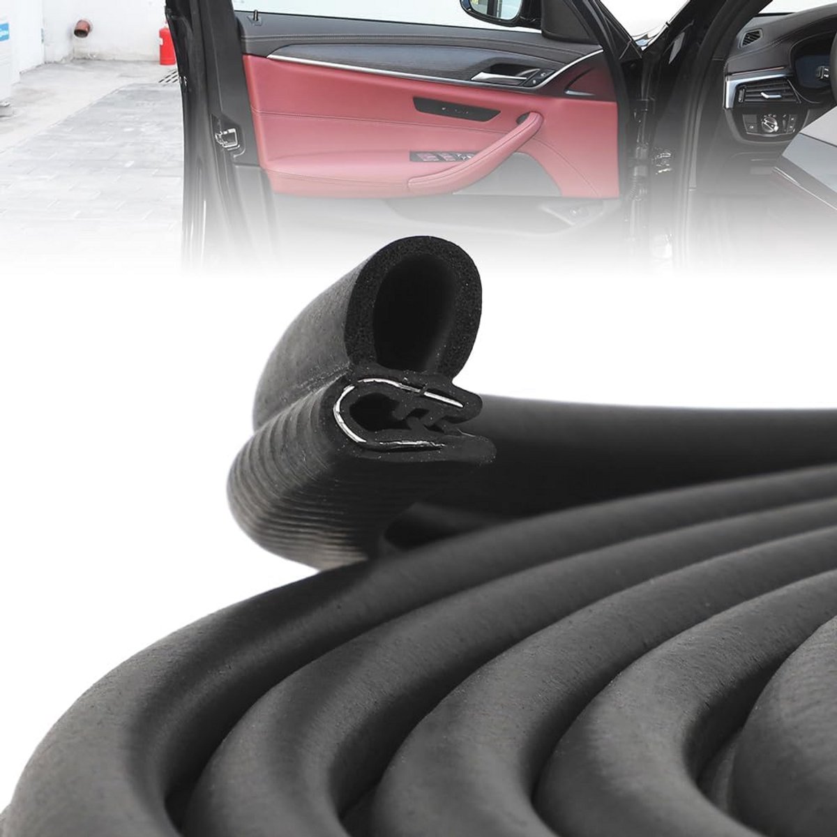 Universeel Deurafdichtingsprofiel 20 x 13 mm - EPDM Rubber Afdichting voor Auto's en Campers