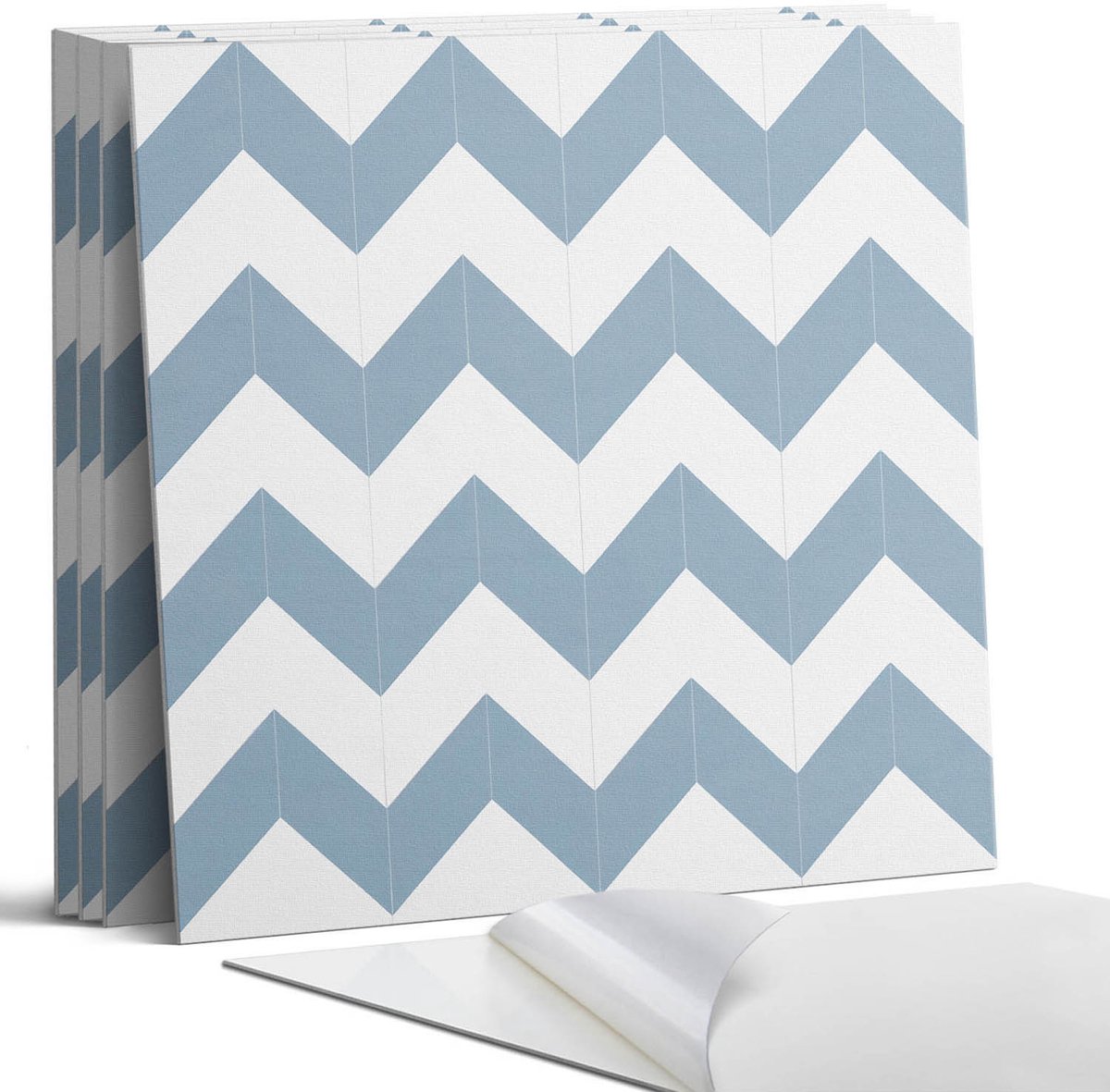 Coloray Wandpanelen Zelfklevend - Zigzagpatroon Zelfklevende Wandpanelen - 50 cm x 50 cm -
