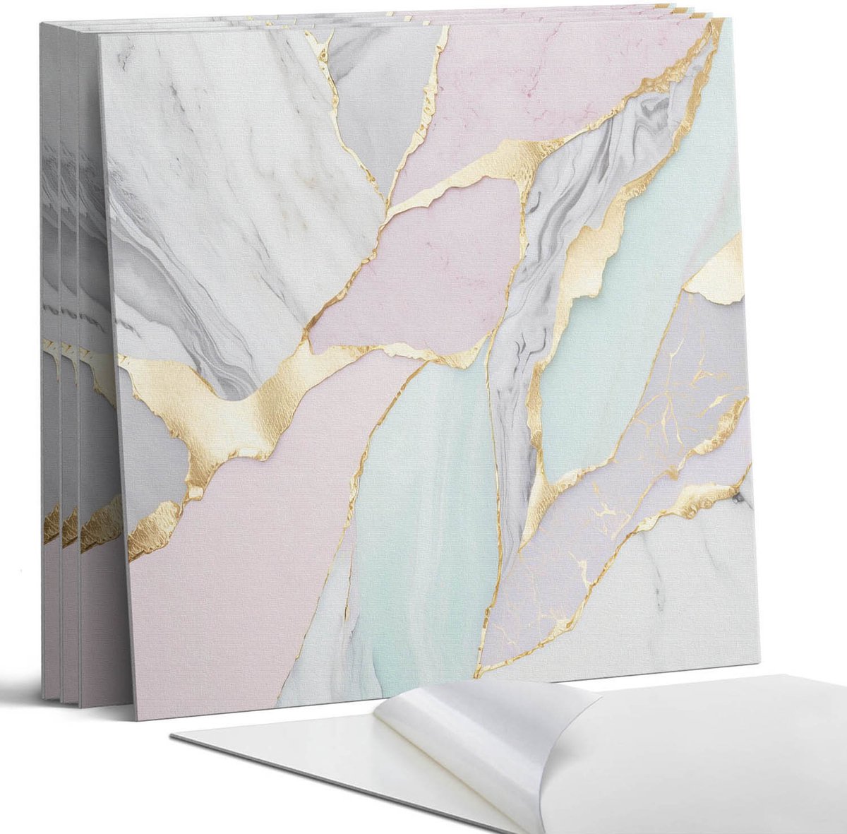 Coloray Wandpanelen Zelfklevend - Abstract marmerpatroon Zelfklevende Wandpanelen - 50 cm 