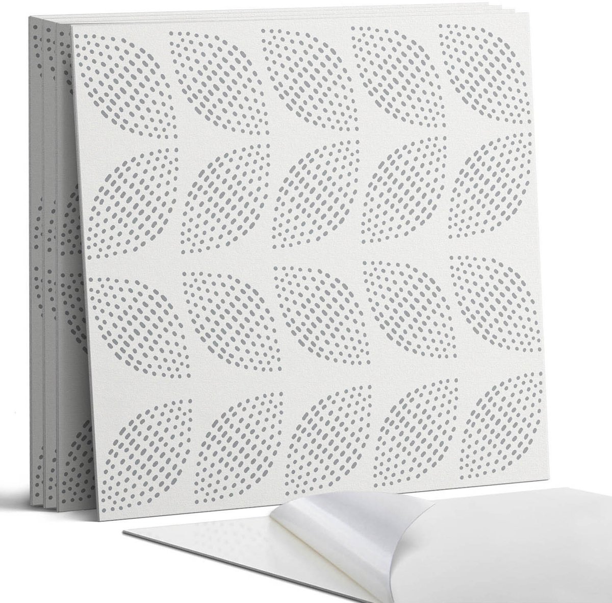 Coloray Wandpanelen Zelfklevend - Bladpatroon met stippen Zelfklevende Wandpanelen - 50 cm