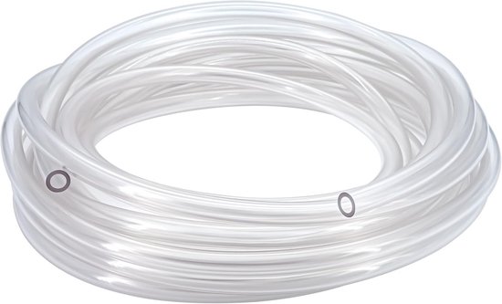 VARGORT Transparante pvc-buis, flexibele transparante pvc-slang voor water, aquarium en visvijver, koelvloeistof voor PC, luchtpomp (11 mm x 8 mm, 2 m