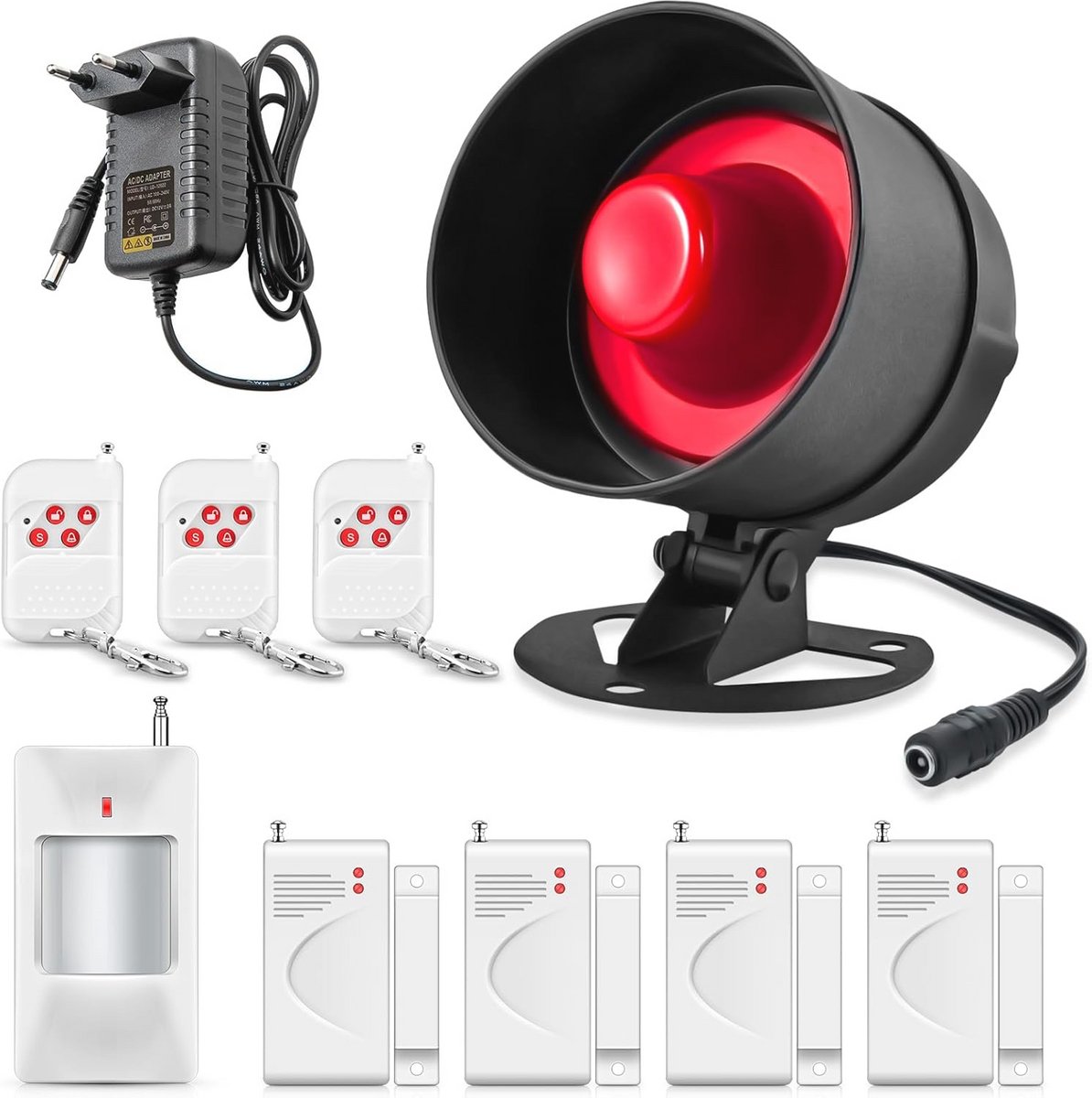 Alarmsysteem voor Huis met Bewegingsmelder en Deur-/Raamalarm
