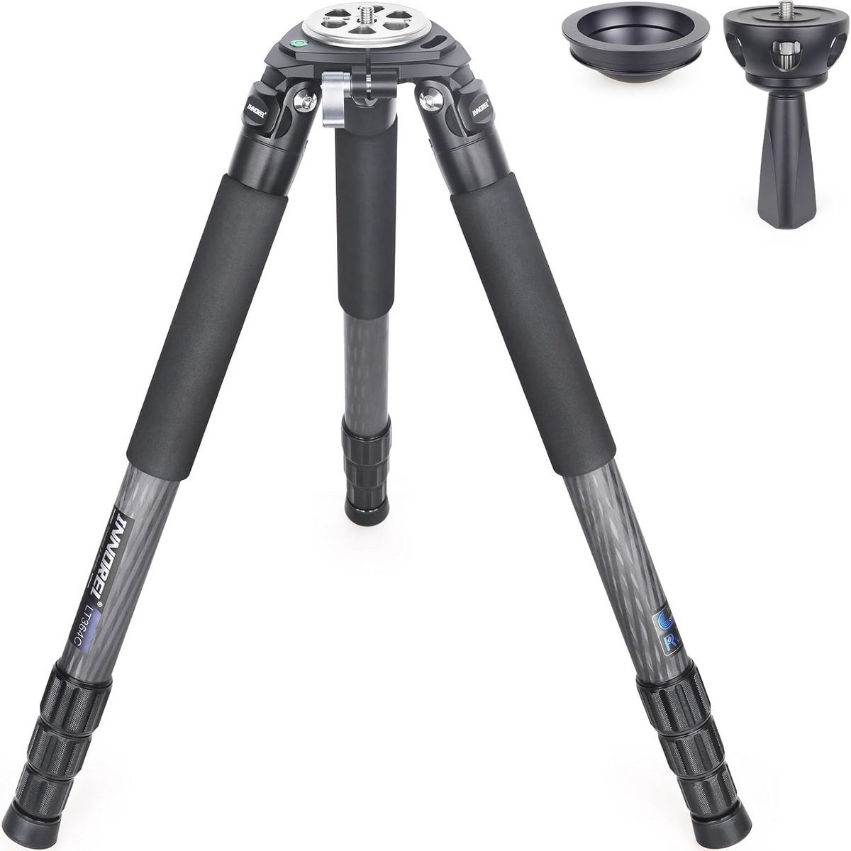 Professioneel Koolstofvezel Statief voor Fotografie tot 160cm Hoogte 77lb Capaciteit