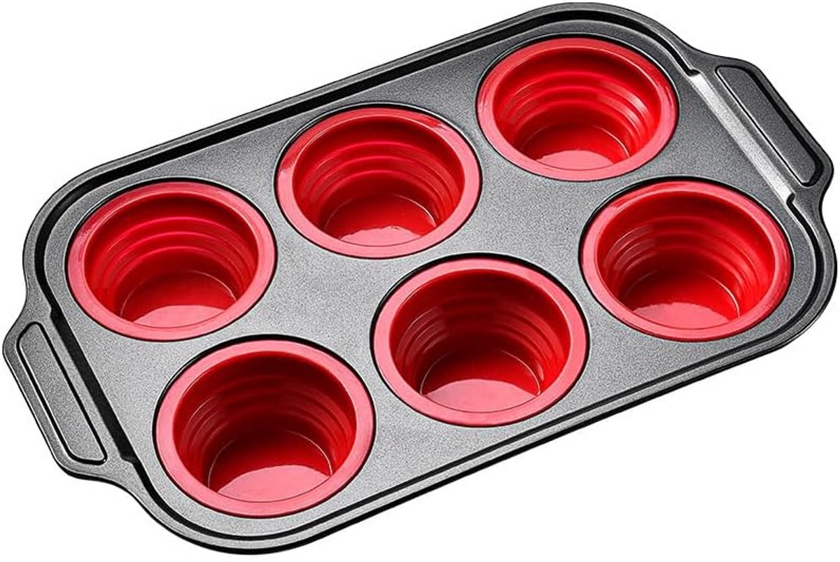 Set van 2 Muffinvormen - Flexibel & Hittebestendig voor 12 Cupcakes en Brownies