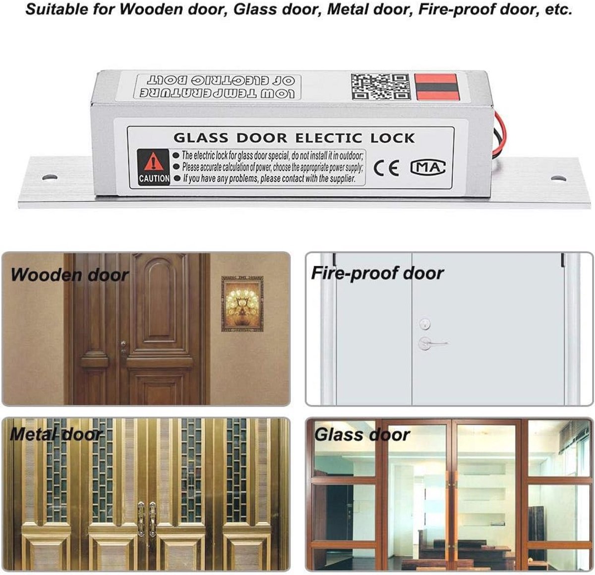 Elektrisch Slot voor Deurtoegangscontrole met Lage Temperatuur en NC-Modus