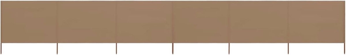 Opvouwbaar 6-delig windscherm voor strand, camping en tuin - 800 x 160 cm - groen