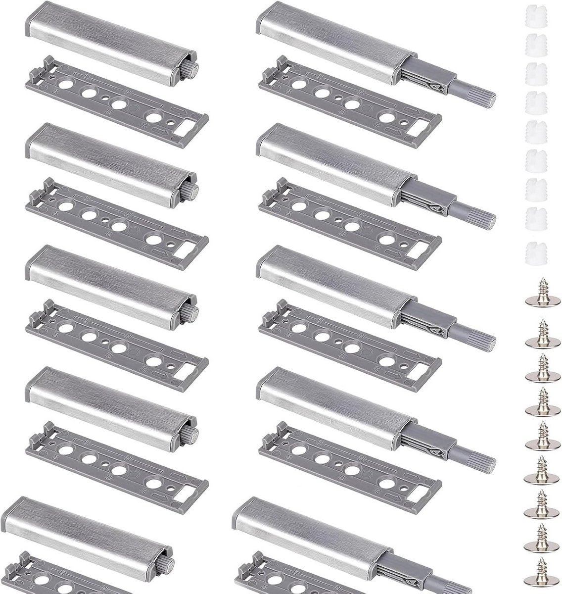 10 Stuks Drukdeuropeners - Push-to-Open Deuren met Softclose & Magnetische Sluiter