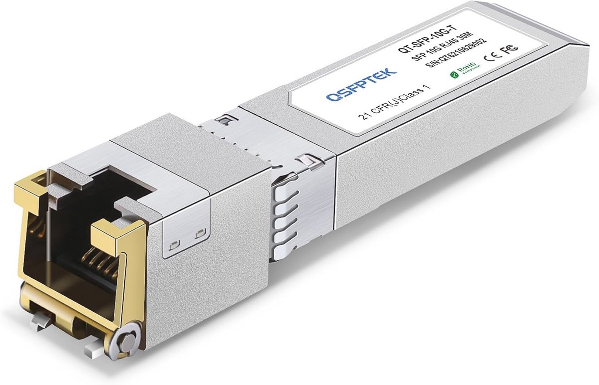 10GBASE-T SFP+ Copper RJ45 Module Transceiver tot 30m voor Open Switches