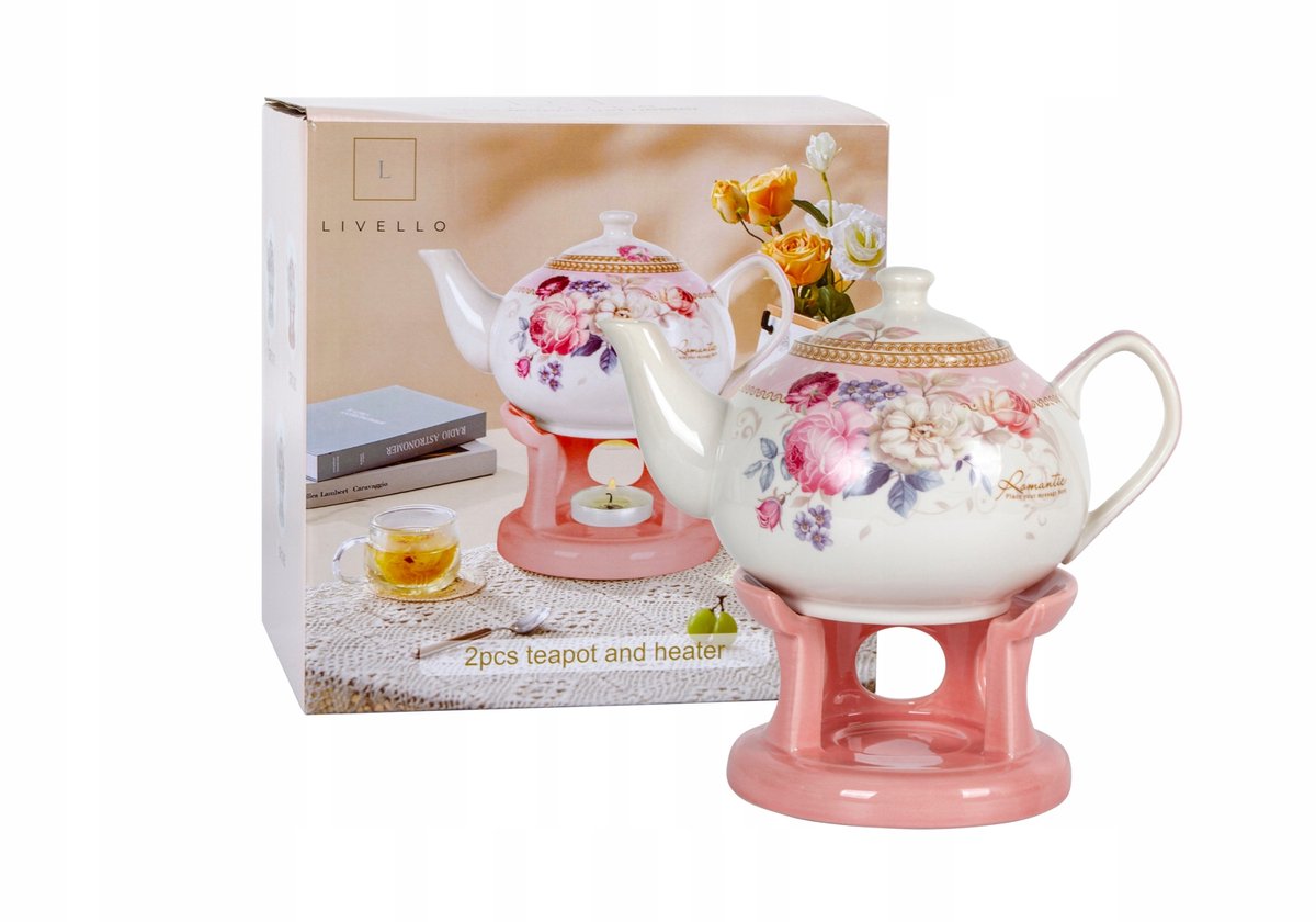 LIVELLO Porseleinen Theepot met Warmer - 1L
