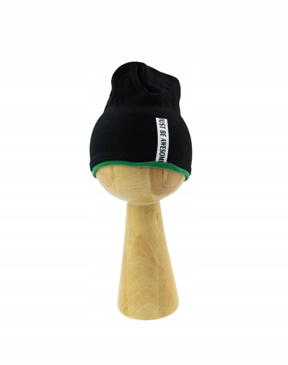 Nicol Baby Jongens Muts Zwart/Groen Maat 56/62