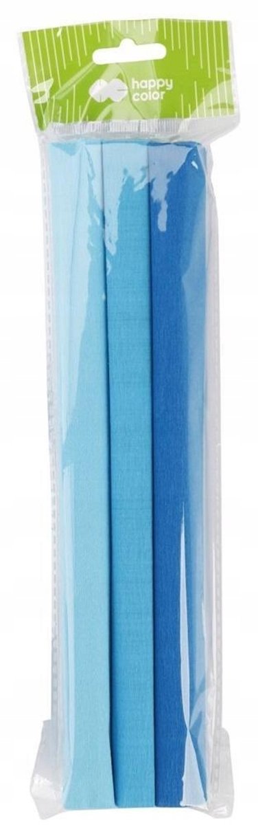Gekreukeld Kreukelpapier Blauw Mix - 3 Rollen (25x200cm)