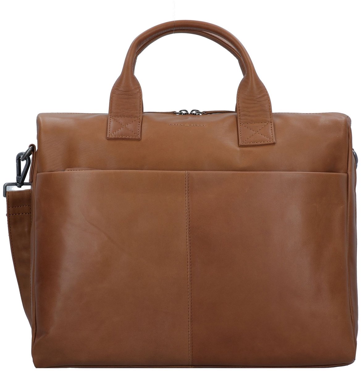 Greenburry Fiorentina Aktentas Leder 41 cm Laptopvak - 44cm (17,3 duim) - tan