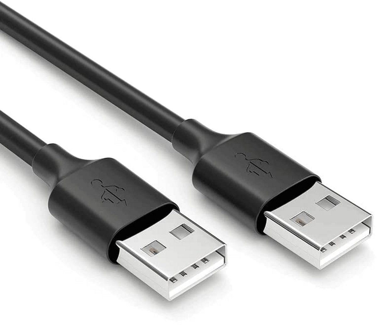 Supersnelle USB 2.0-kabel - 480 Mbps datakabel voor computer en randapparatuur - 1 meter - Zwart
