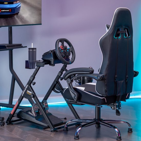 GTPLAYER - Race Simulator Stuursteun - Voor G29 G920 T300RS en Fanatec - Rood van GTPLAYER — afbeelding 4
