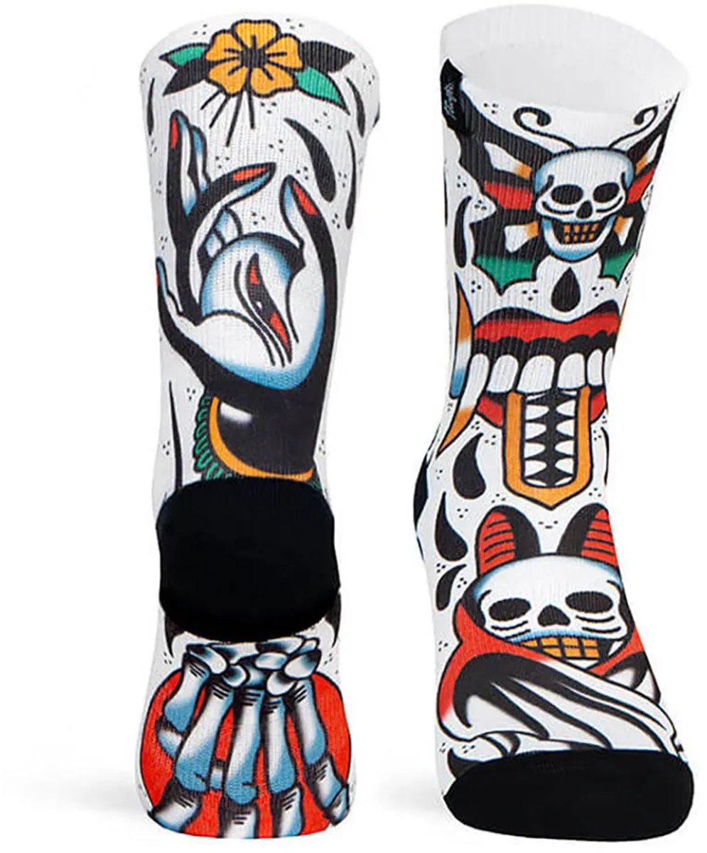 Pacific Socks Skull Sokken Wit EU 42-45