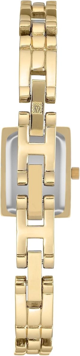 Elegante Dames Horloge met Leren Band en Diamanten Accenten - Stijlvolle Armbanden Set