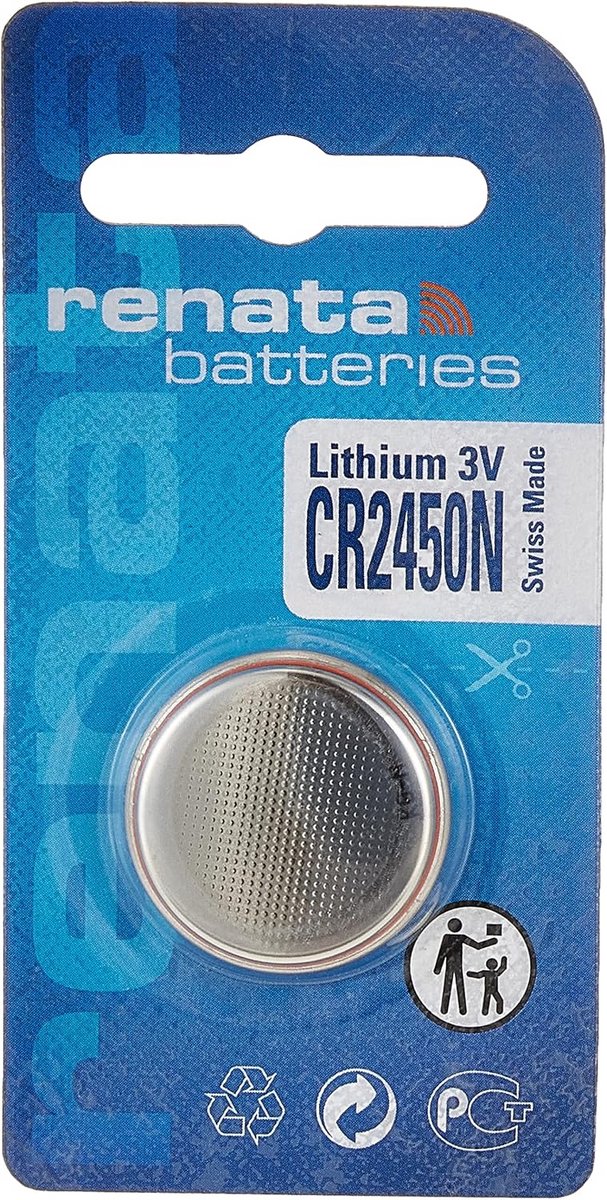 Lithium Batterij CR2450 3V - Knoopcel - 540mAh