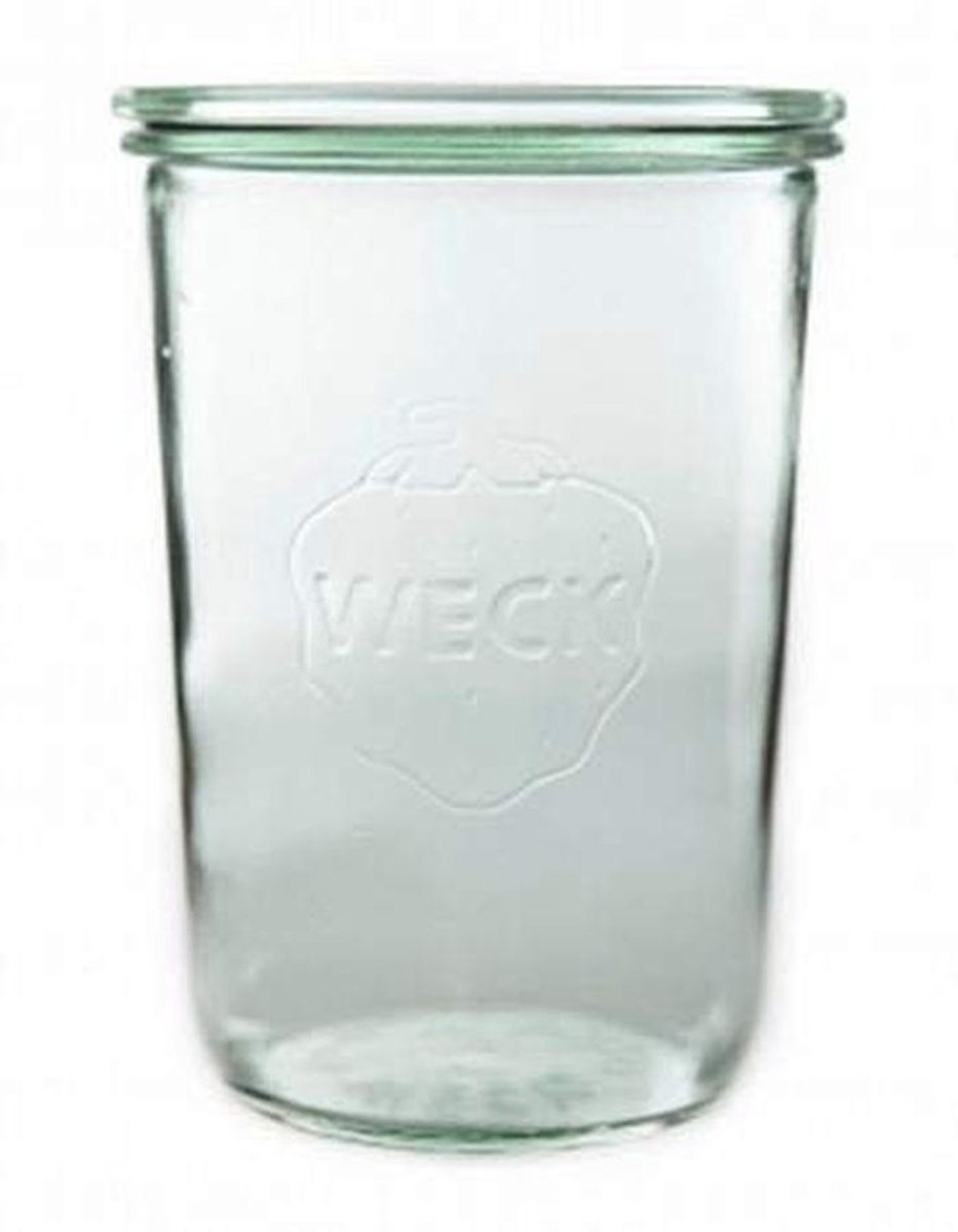 Montessori Set van Zes Grote Weck Potten 850ml - Perfect voor Bewaring van Voedsel