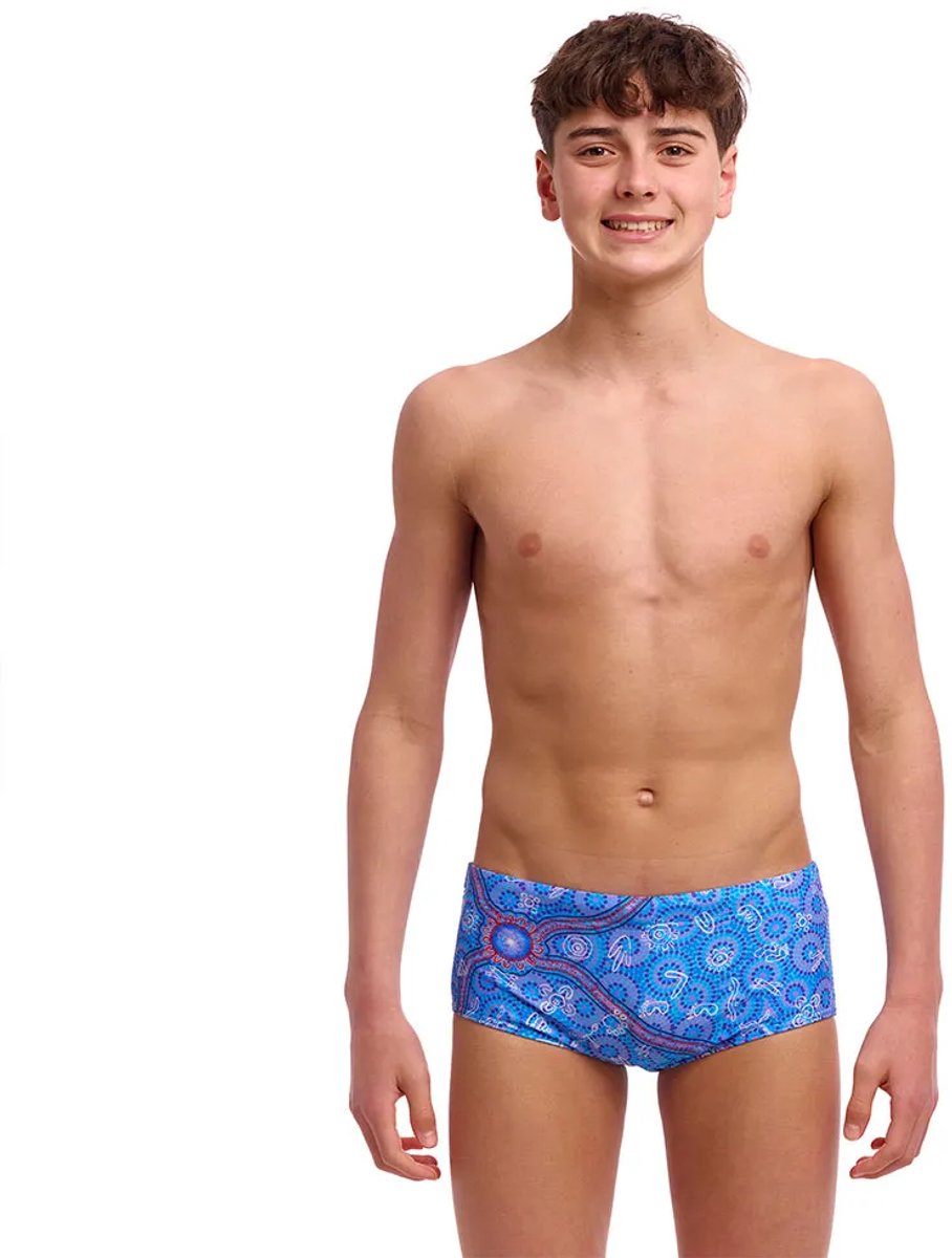 Funky Trunks Sidewinder Zwemboxer Blauw 8 Years Jongen