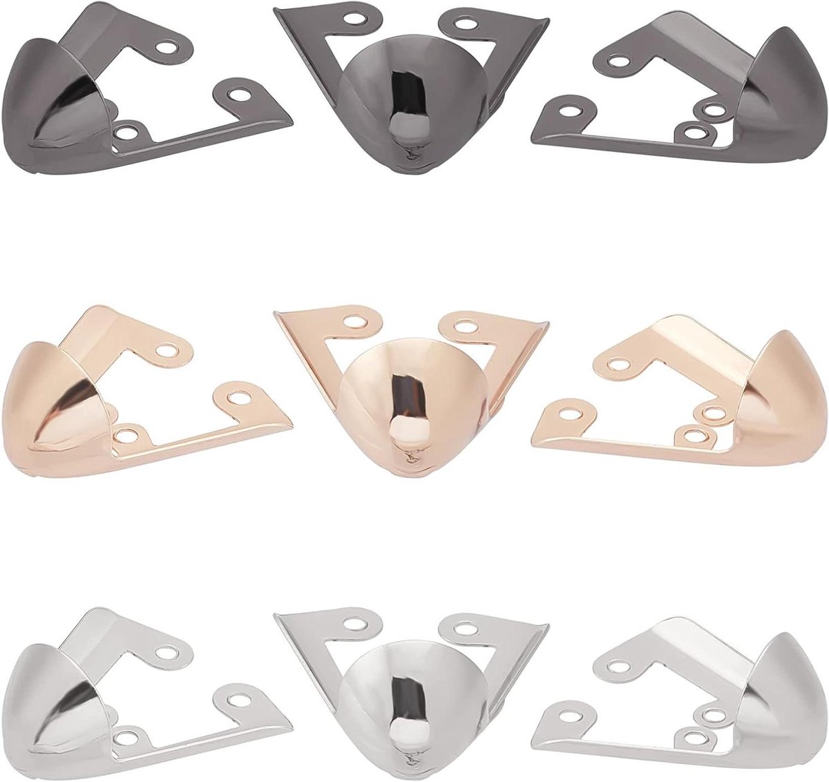 Ronte - Metalen Puntbeschermers voor Schoenen in 3 Kleuren - Set van 6 Stuks
