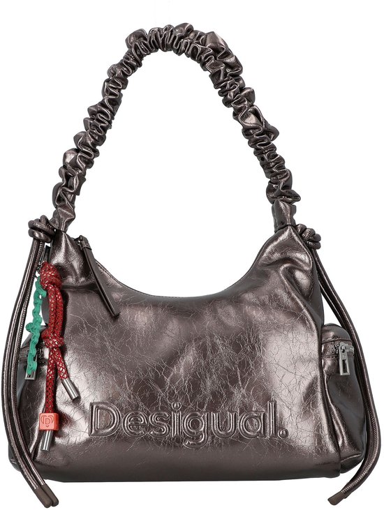 Desigual sac à épaule Montville Half Logo Shoulder Bag Brushed Silver violet