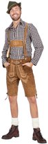 Wilbers & Wilbers - Farmers Tirol & Oktoberfest Costume - Arnold Aus Tirol Blouse Blauw à Carreaux Homme - Blauw, Wit / Beige - Large - Déguisements