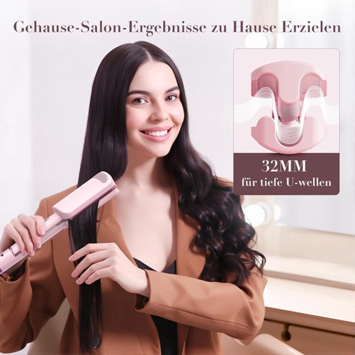 Keramische krultang van 32 mm - Krultang met drie cilinders - afbeelding 3