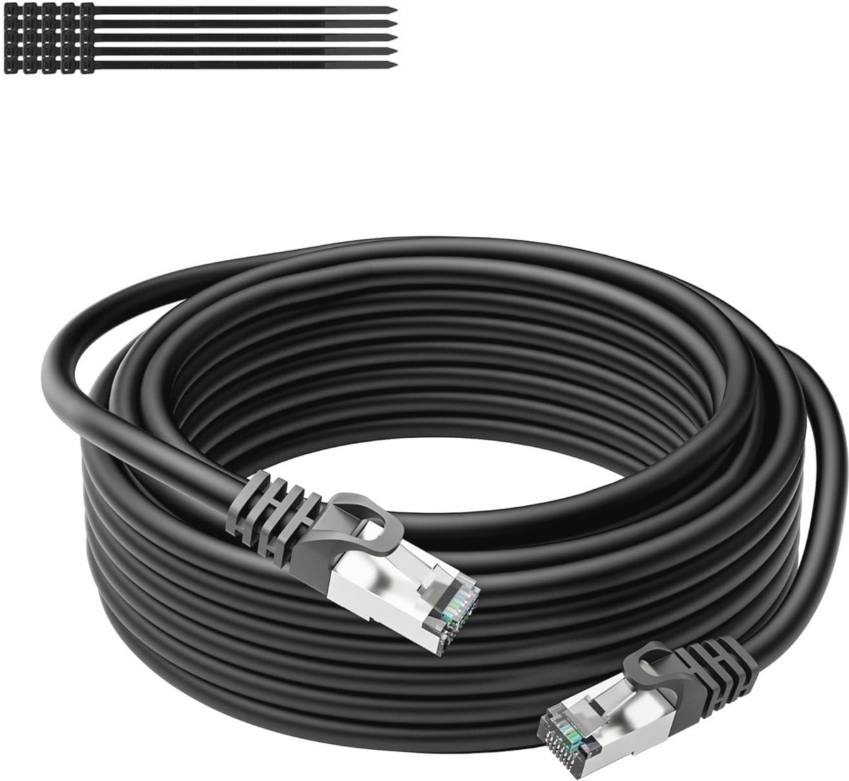 Netwerkkabel CAT 6 | 10 meter | Weerbestendig | 10 Gbps | UV-bestendig | FTP