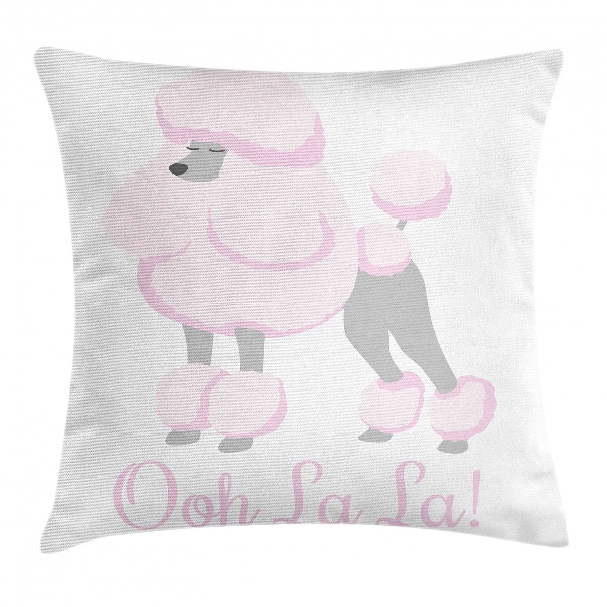 ABAKUHAUS Ooh La La Kussenhoes – Dubbelzijdig bedrukt 40x40 cm – Licht Mauve/Taupe Pale Mauve
