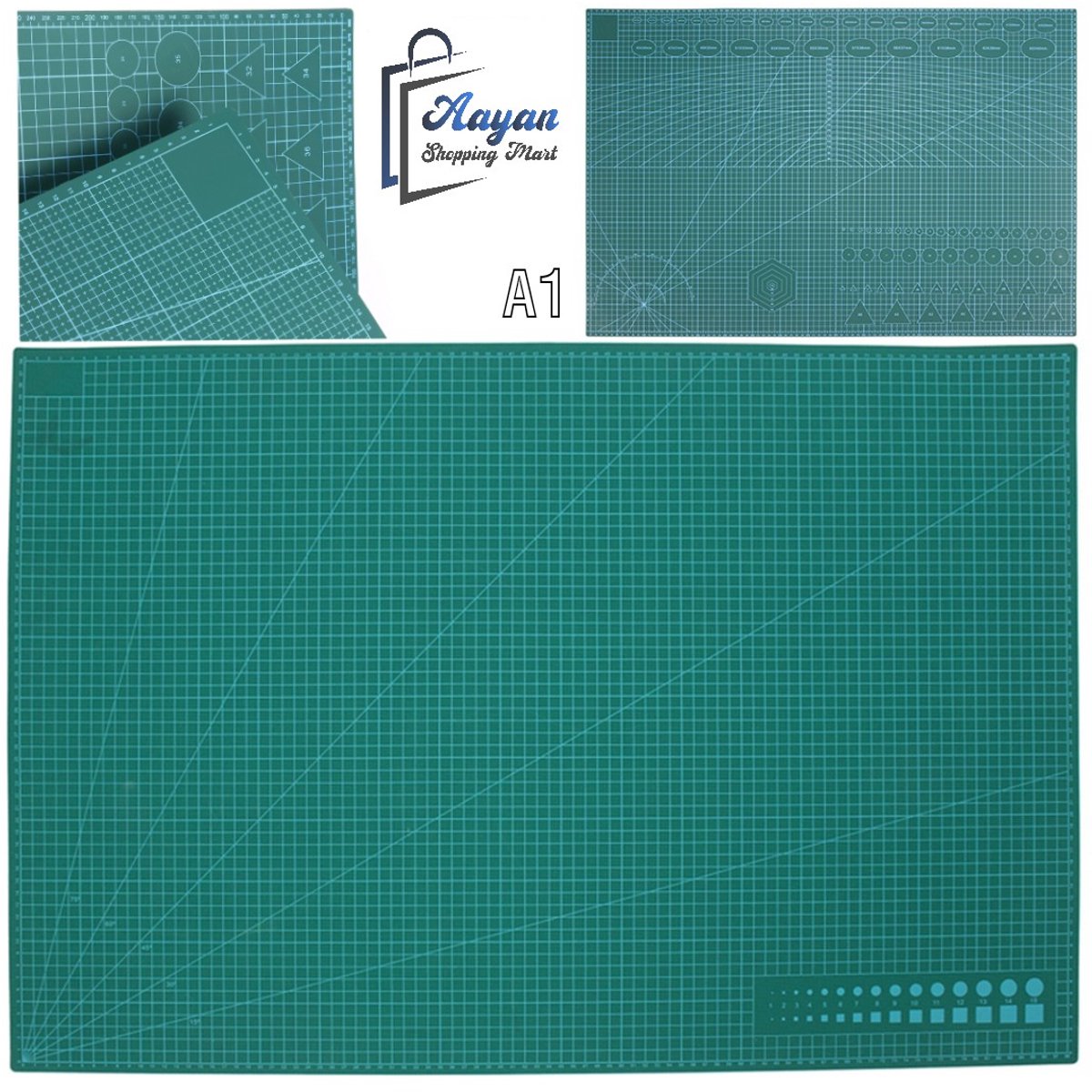 Zelfherstellende Snijmat A1 – groente – Dubbelzijdige Snijondergrond – Werkmat – Professionele Cutting Mat – Knutselmat – 42879