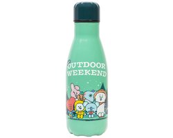 BT21 - Hot&Cold 260Ml Metal Bottle Fles - Multicolours