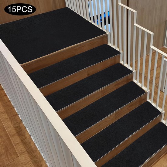 COSTWAY 15 stuks trap treden, Antislip Binnen Trap tapijten voor Houten
