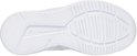 Onderkant van een witte sneaker met Skechers logo in reliëf.