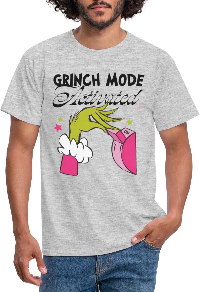 The Grinch Grinch Mode Geactiveerd T-Shirt Heren