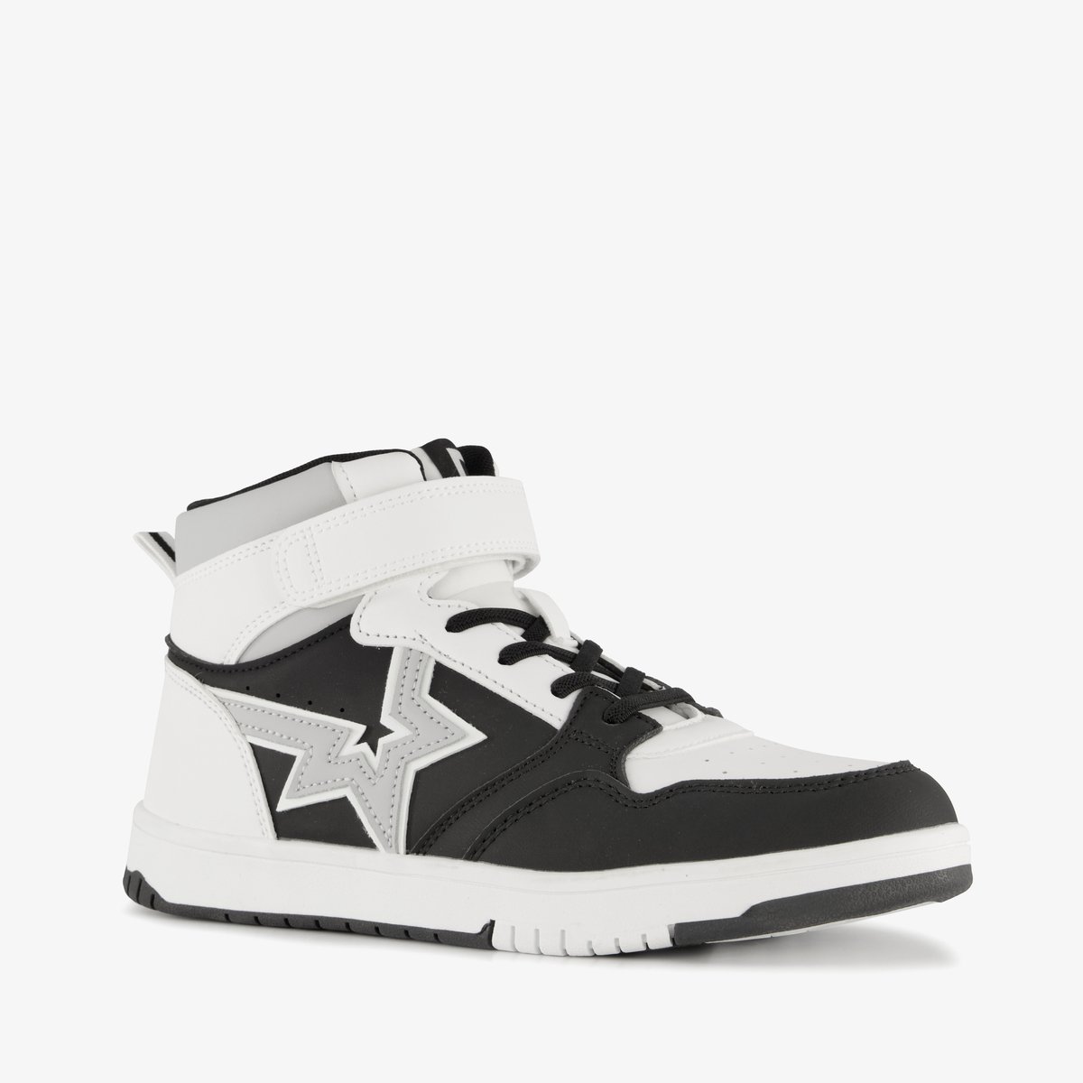 Blue Box hoge jongens sneakers wit zwart - Maat 32