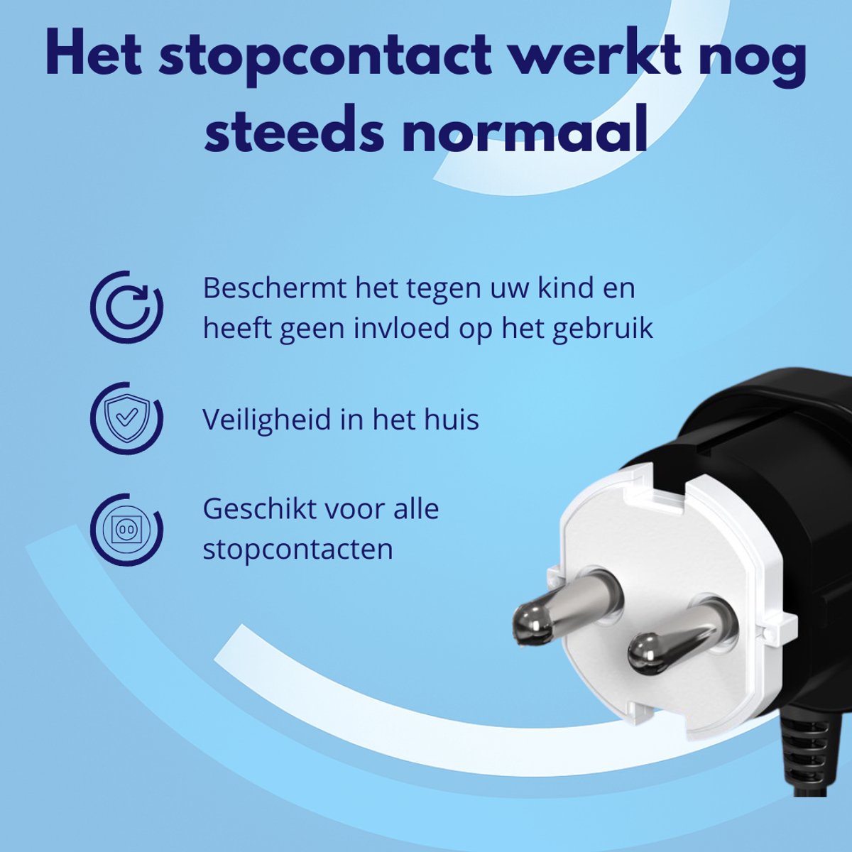Knaak Stopcontact Beveiliging 20 Stuks - Zelfklevend - Bescherming - Kind - Baby - Veiligheid - Wit – foto 2