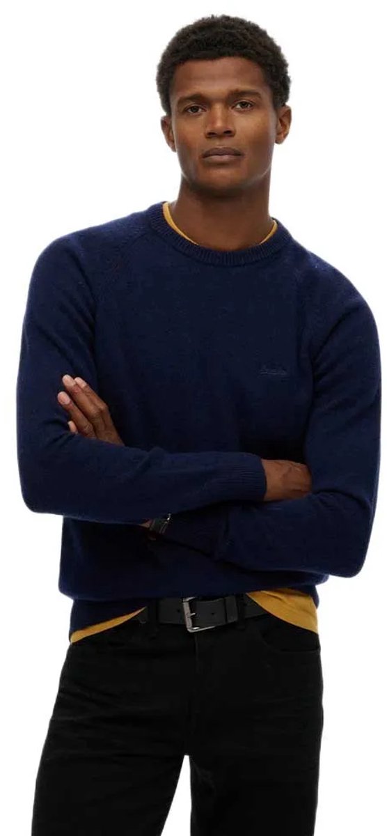 Superdry Trui van wolmix Heren Sweaters Blauw