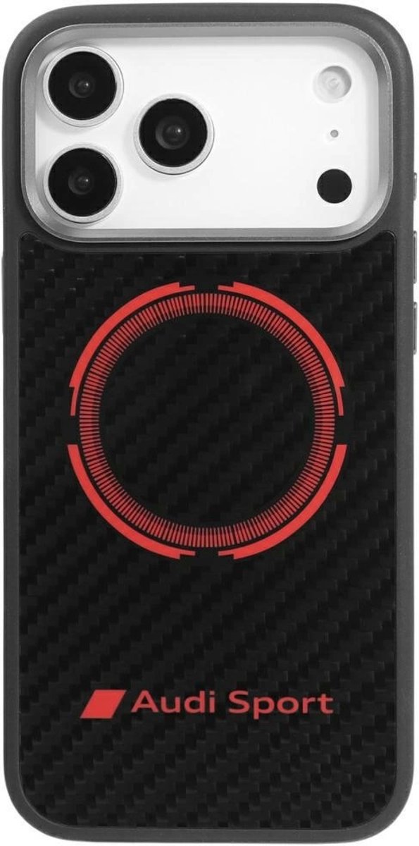 Audi Rsq Carbon Fiber Sport Magsafe Case Voor Iphone 17 Pro Max Met Bescherming