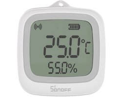 SONOFF SNZB-02WD IP65 Zigbee LCD Smart Temperatuur- en Luchtvochtigheidssensor, waterdicht voor Kas/Badkamer, APP-monitoring met grafieken, flexibele installatie