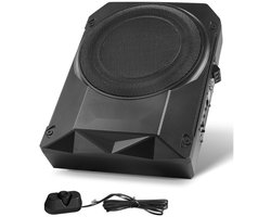 Auto Subwoofer - Onderzitsubwoofer - 25,4 cm - 400 W - Ingebouwde Versterker - Hoge/Lage Niveau Ingangen - Volumeregeling - Ultradun