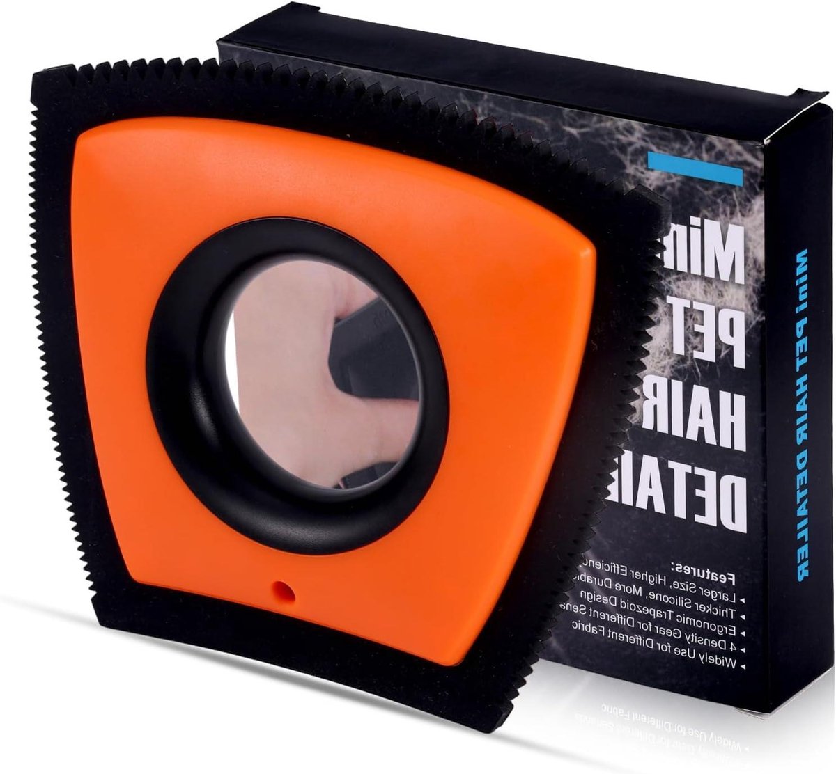 EGoods - Mini huisdierhaarverwijderaar voor meubels, auto, tapijt - kattenhaarverwijderaar - reiniging - rood