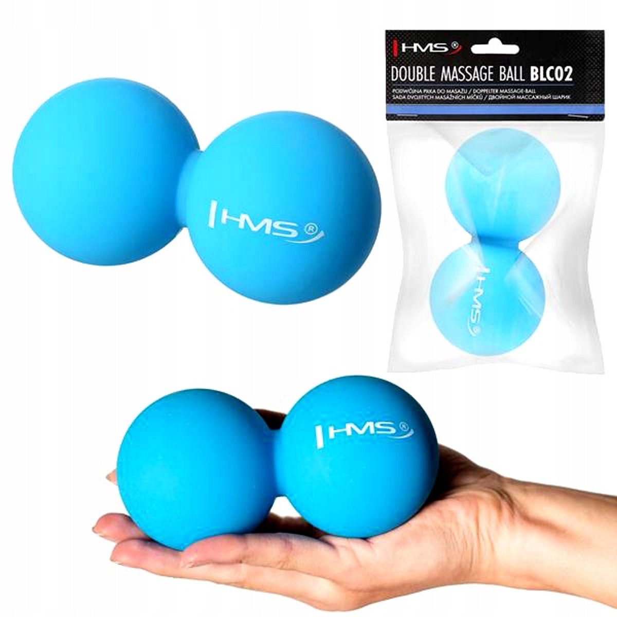 Dubbele Massagebal 50 HMS - Spierroller voor Fitness & Herstel