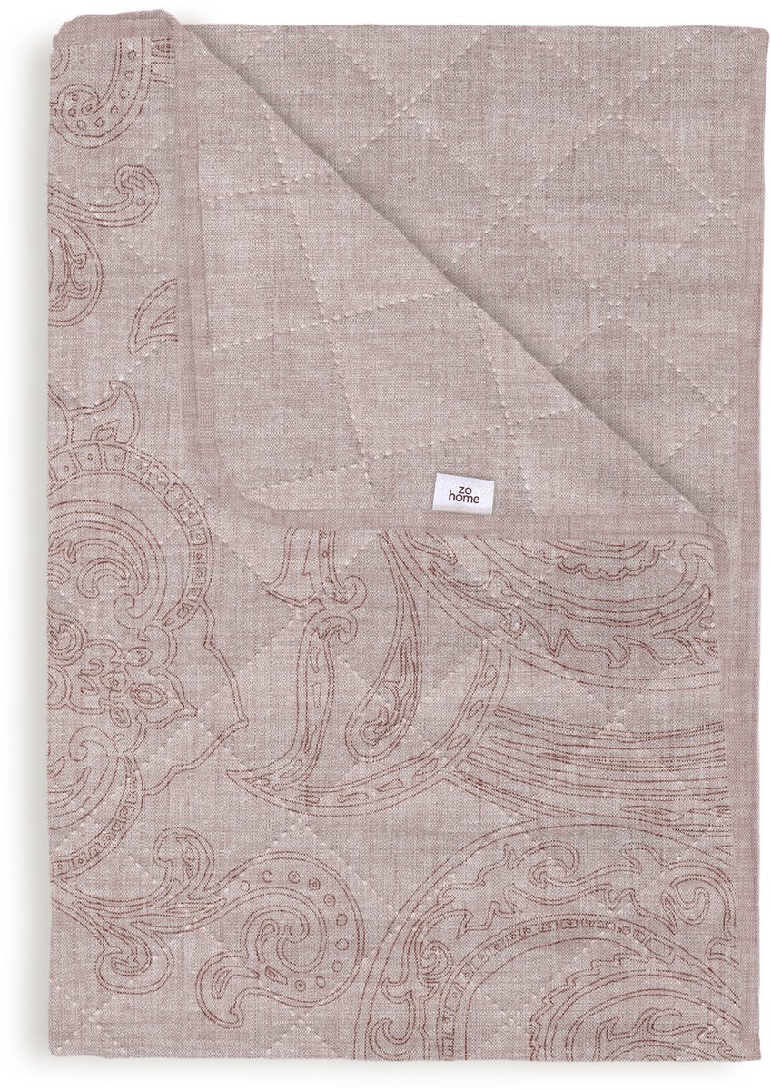 Zo Home Sprei Paisley di Lino - shell nude 270 x 260