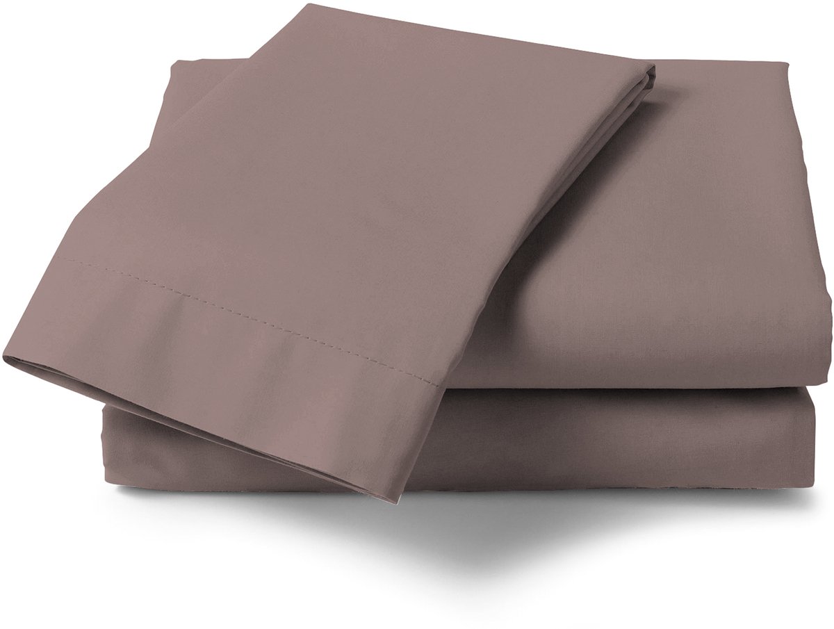 Heckettlane Laken Elementi - Onderlaken 270x290 cm - Bedlaken van 100% Katoen-Satijn - Roze