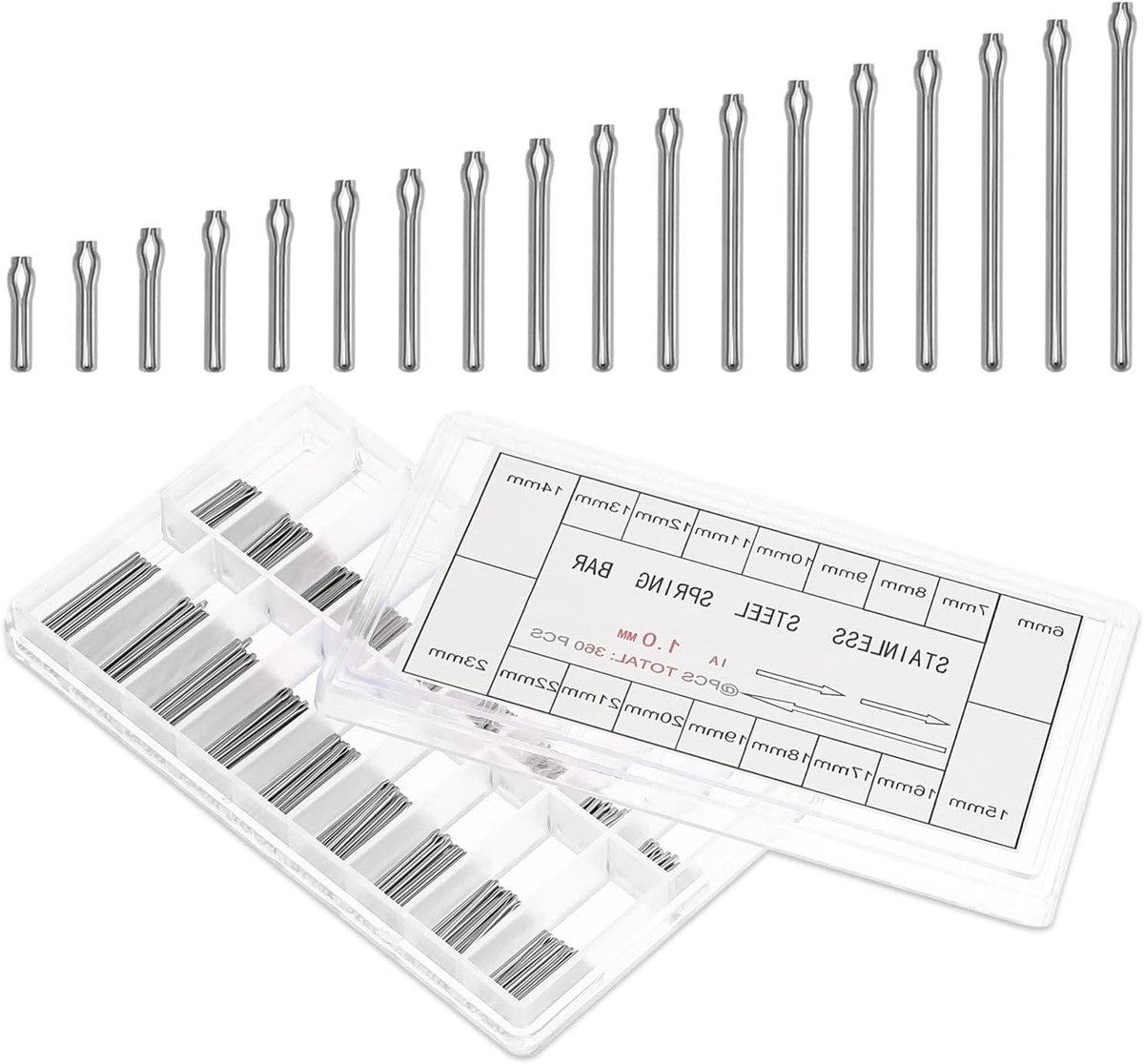 Cosensi - Horlogeband Splitpennen 360 stuks - Horloge Reparatie Accessoires - Horlogeschakel Splitpennen